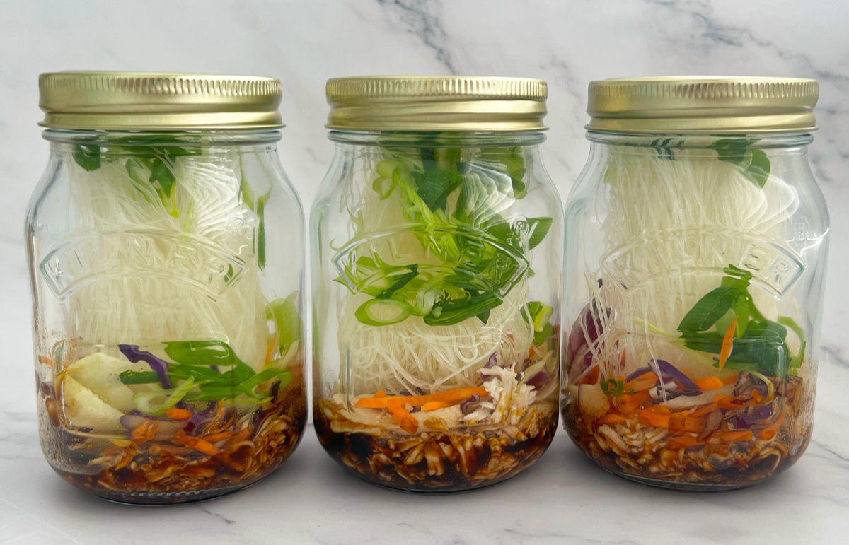 Miso Chicken Noodle Jars