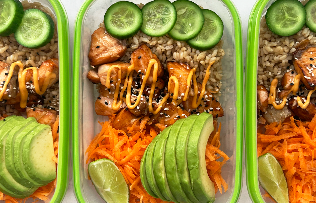 Cold Salmon Sushi Bowl