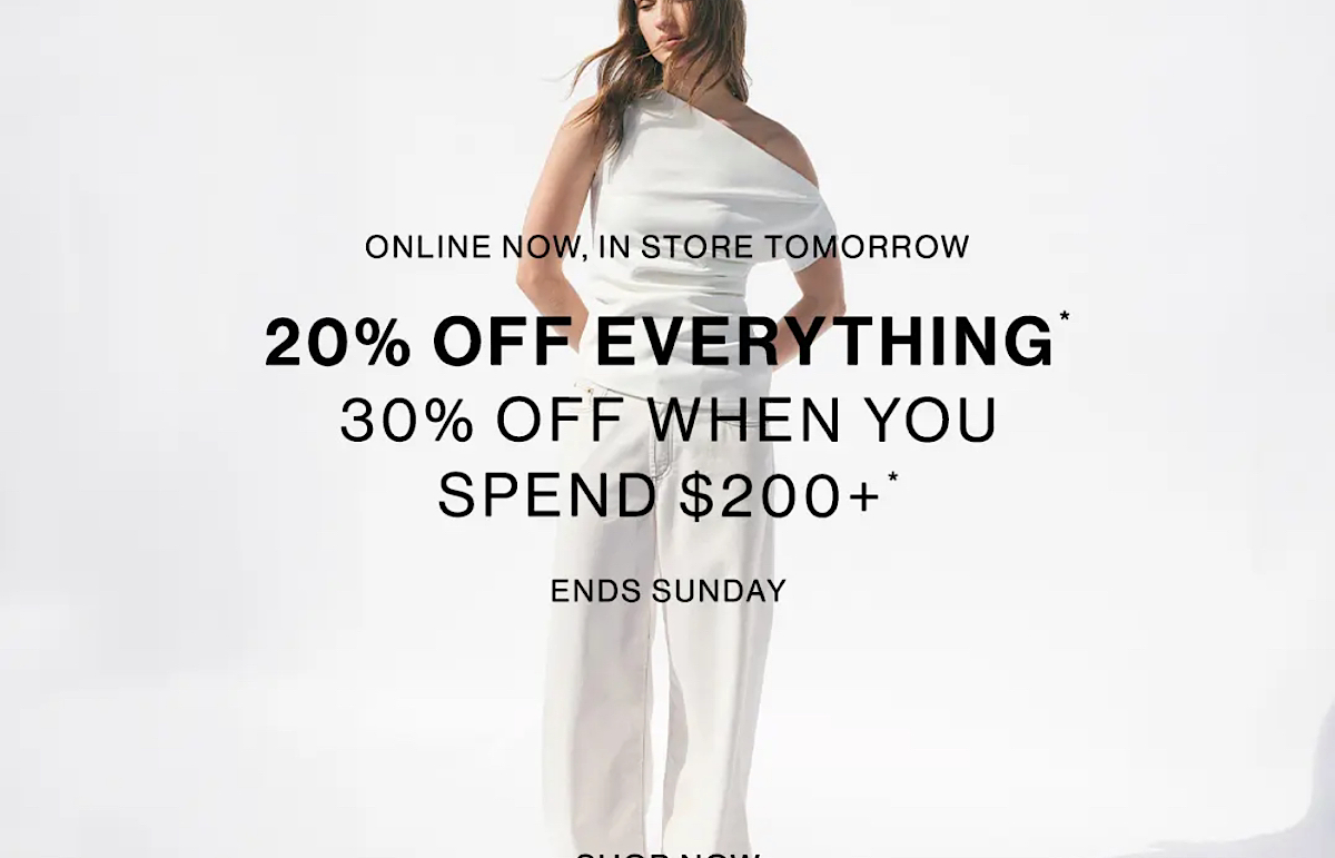 20% OFF EVERYTHING
30% OFF WHEN YOU SPEND $200 at DECJUBA