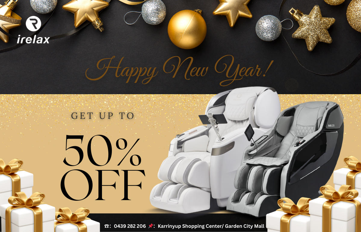 🎉🎆 2025 New Year Mega Sale 🎆🎉
✨ Start the year fresh with the ultimate relaxation experience! 🛋️💆‍♂️ Get up to 50% OFF 