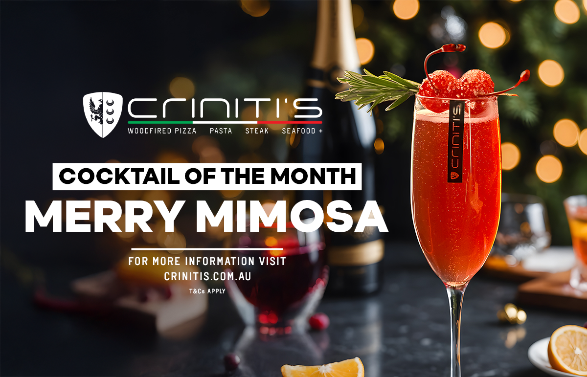 Cocktail of the month - $15 Merry Mimosa!