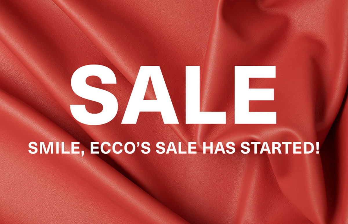 Smile, ECCO's sale is now on.
